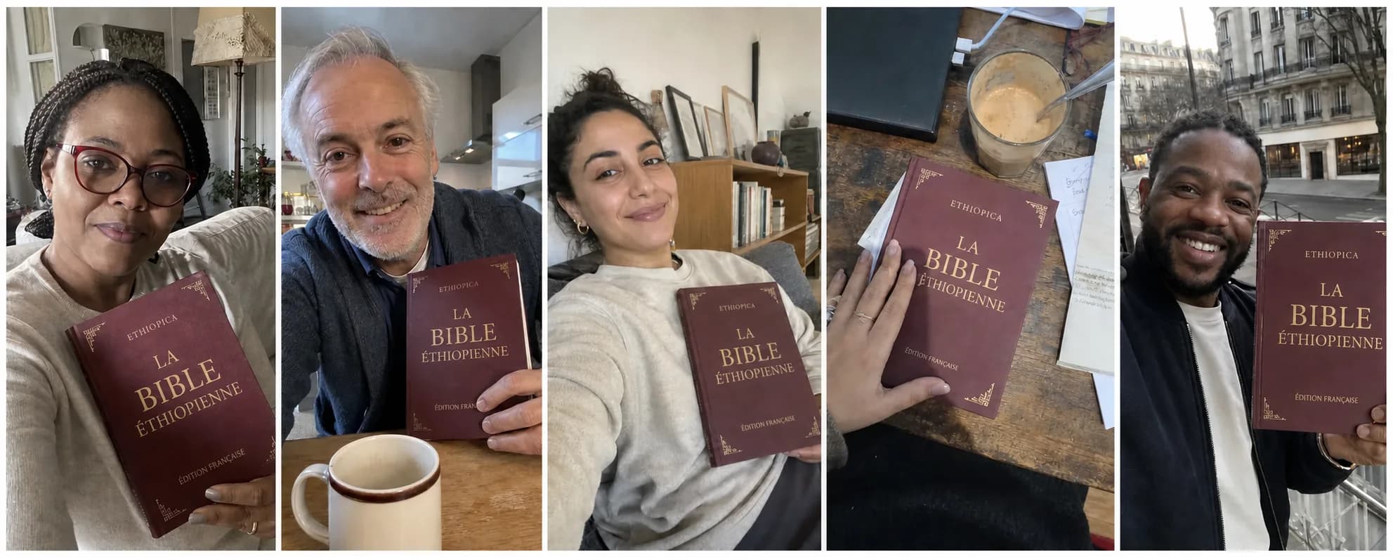 Photos spontanées de lecteurs avec l’édition française